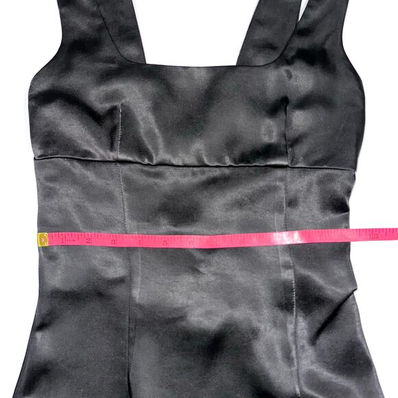 NWT Princess Polly Black Satin Cobie Mini Dress Size 2 - Picture 15 of 16